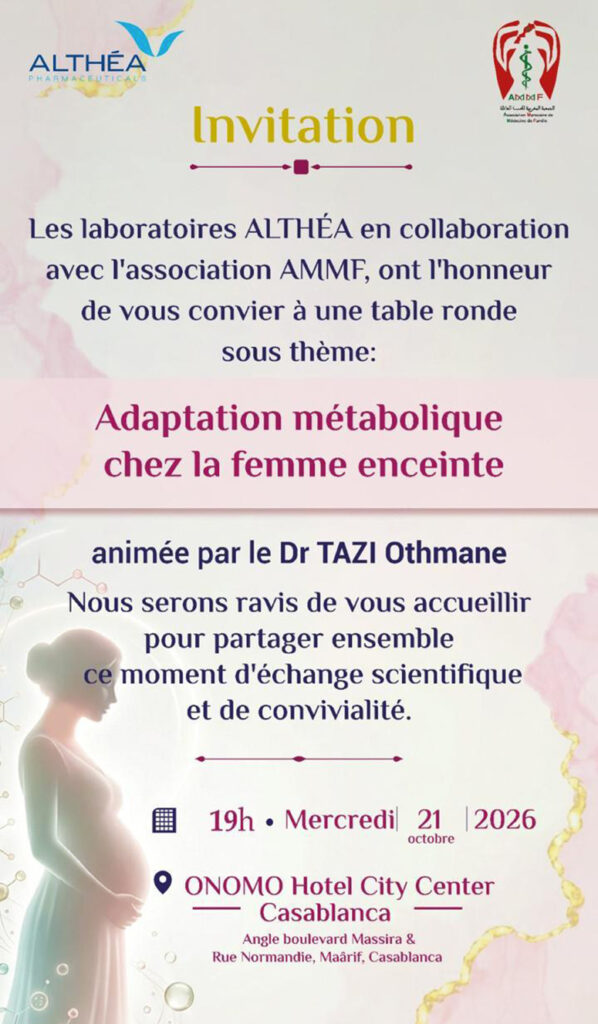 AMMF - Table Ronde « Adaptation métabolique chez la femme enceinte » - 21 octobre 2026
